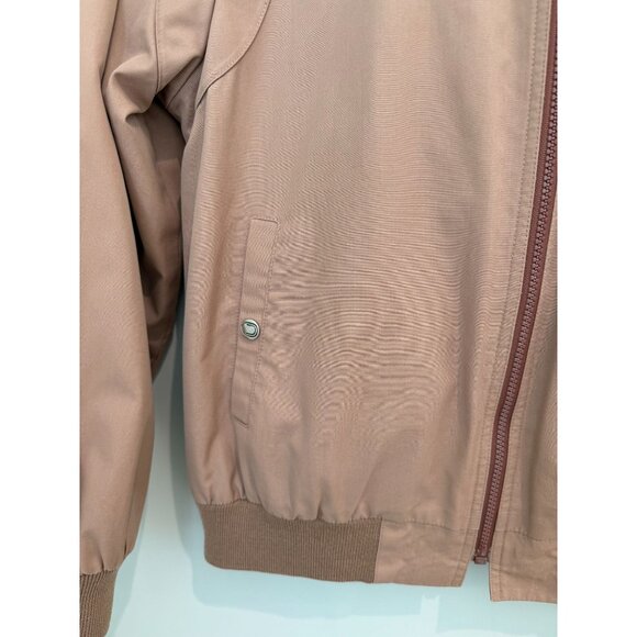 Vintage 80's London Fog Dusty Rose Bomber Jacket, size 12 - Picture 6 of 13